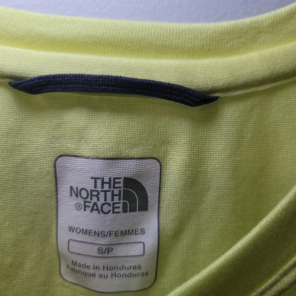 The North Face Womens Small Yellow Short Sleeve Crew Neck Active Tee Shirt - Picture 5 of 6